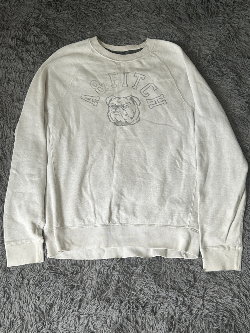 Abercrombie & Fitch Light Gray Crewneck Sweatshirt